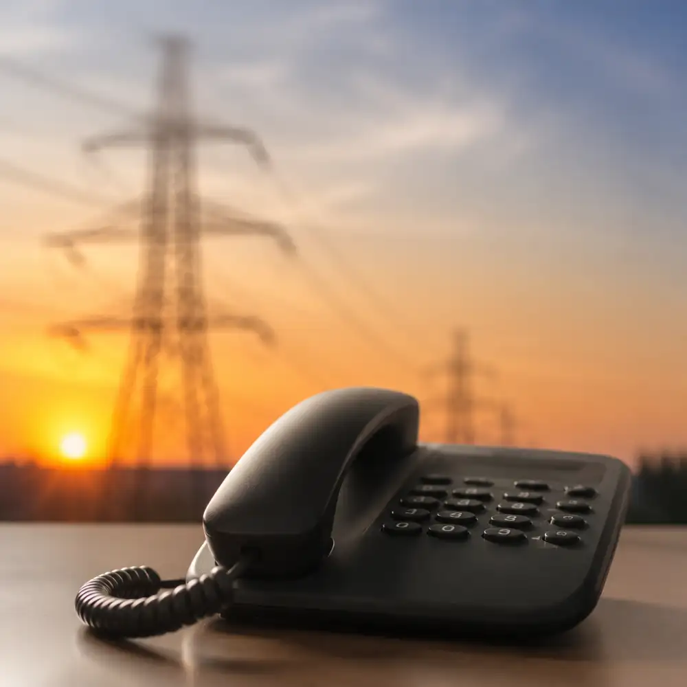 čez (elektřina) telefon